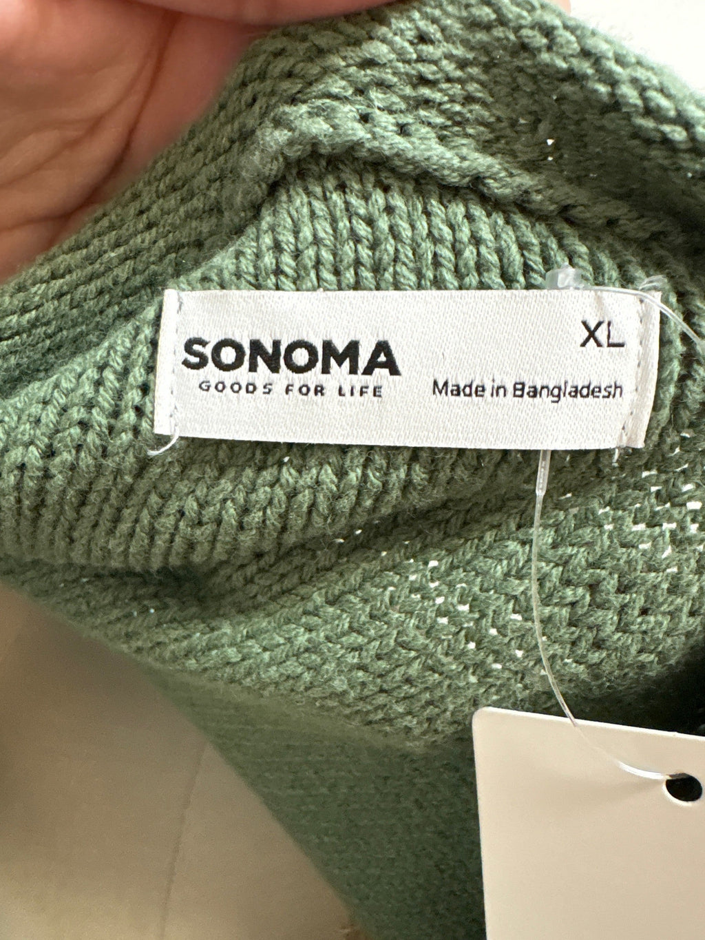 Sonoma Green Sweater, XL