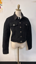 New Helmut Lang Black Denim Trucker Jacket, M (retail $645)