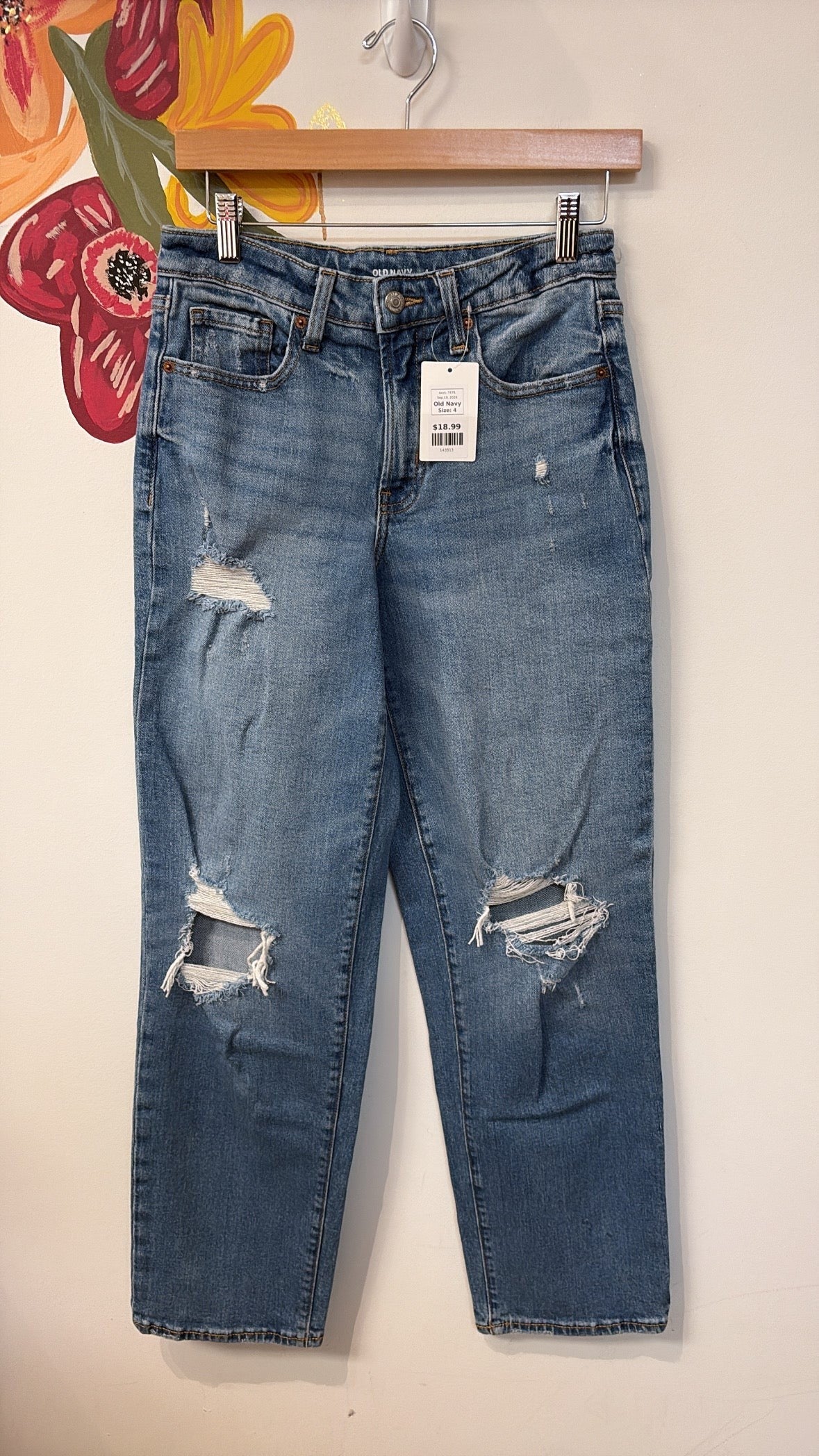 Old Navy OG Loose 30" Inseam Jeans, 4