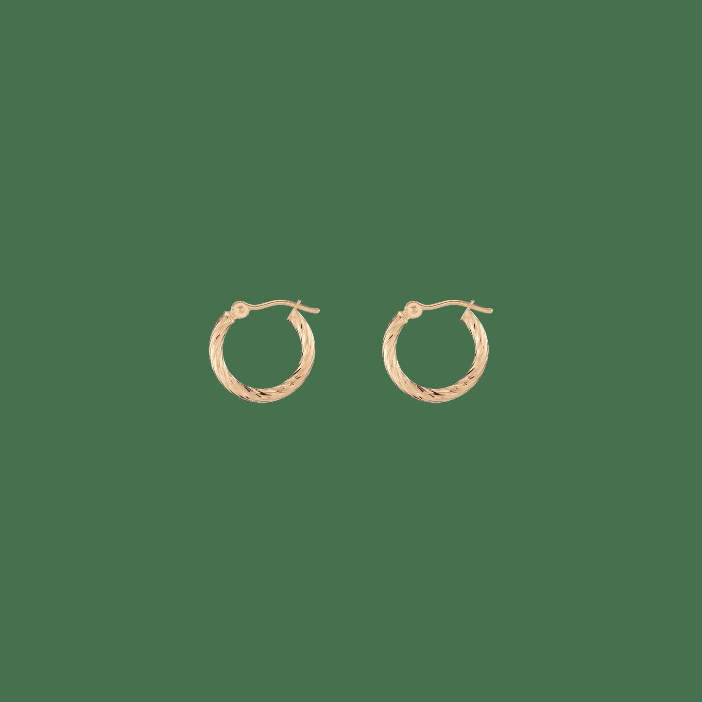 Thin Twisted Hoop Earrings