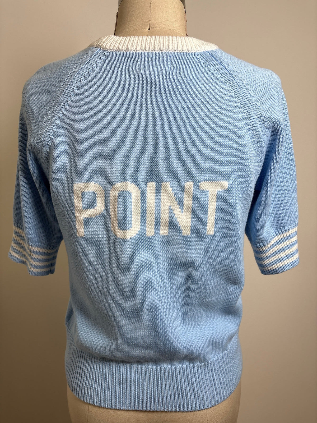 Sundry Blue "Match Point" Sweater, M