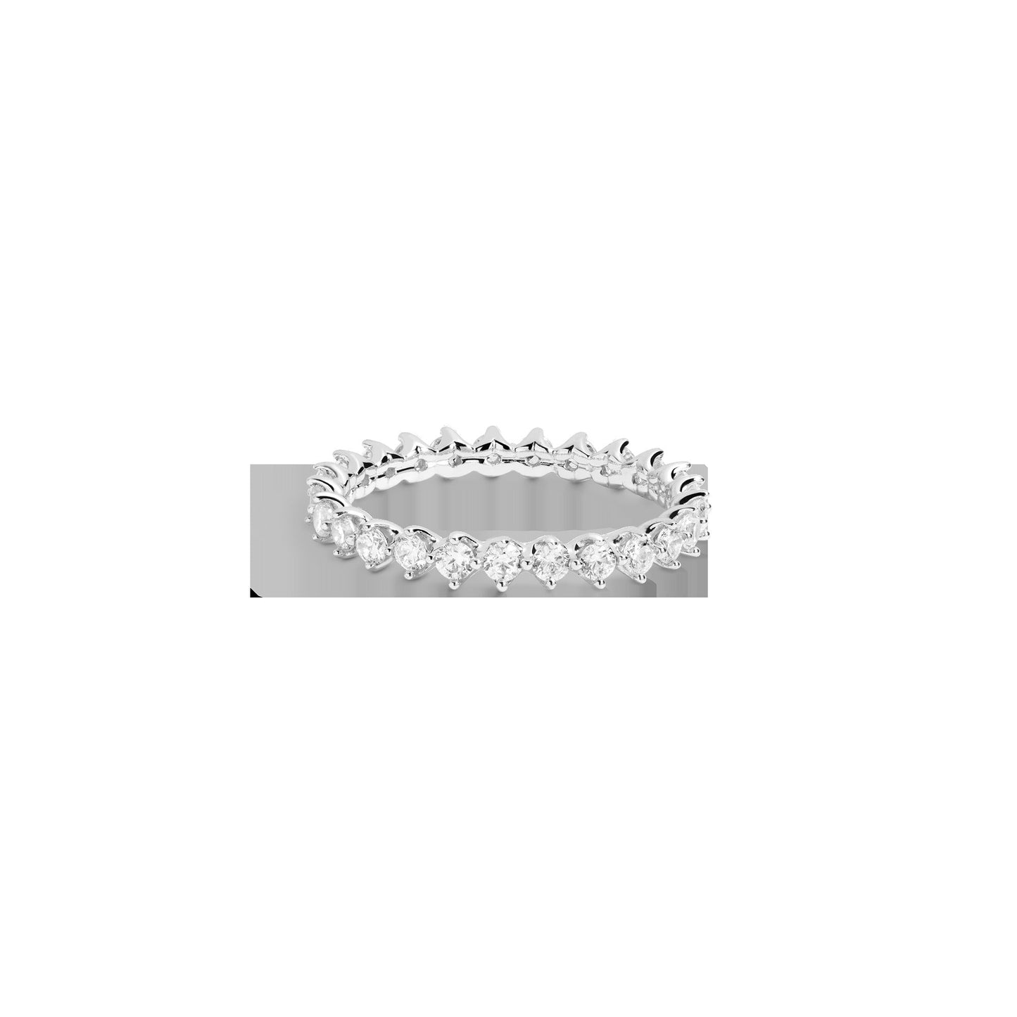 Three-Prong Lab Grown Diamond Eternity Ring