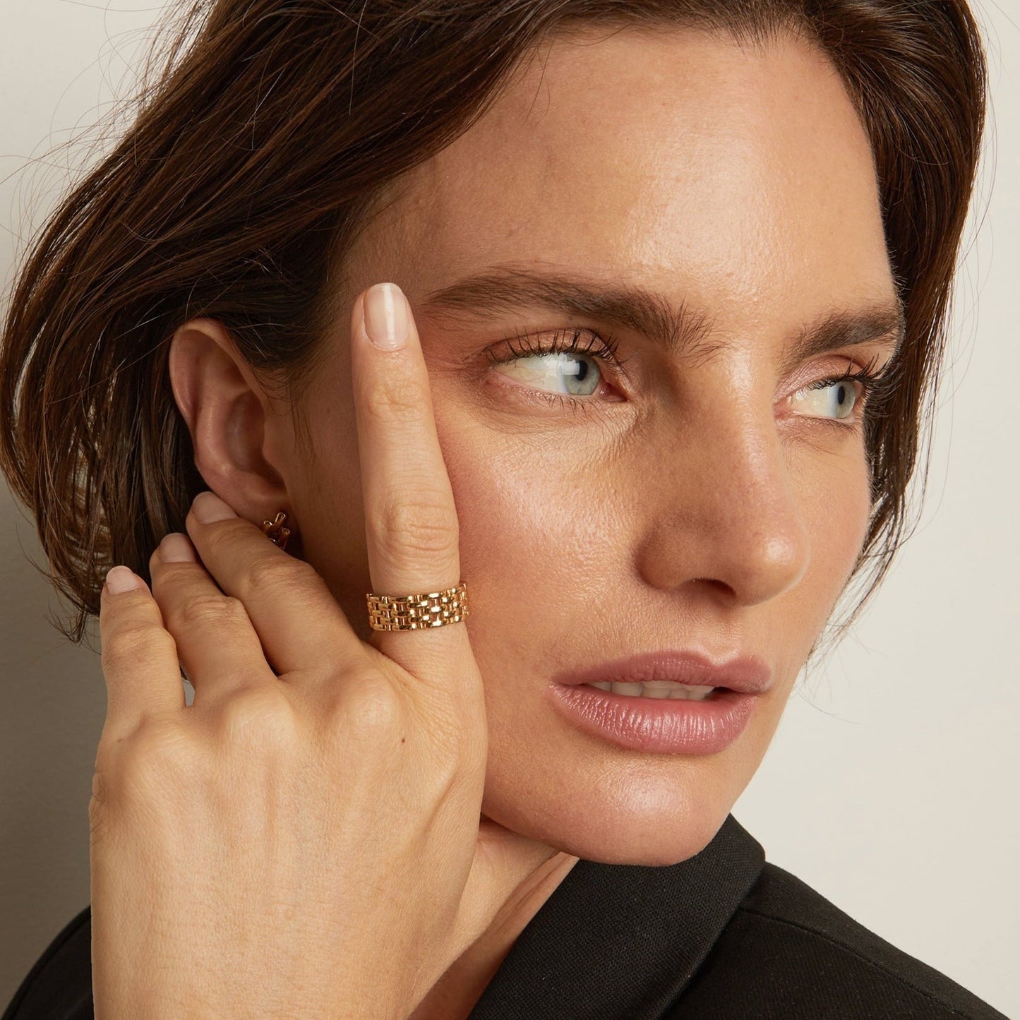 Mini Panther Chain Link Ring