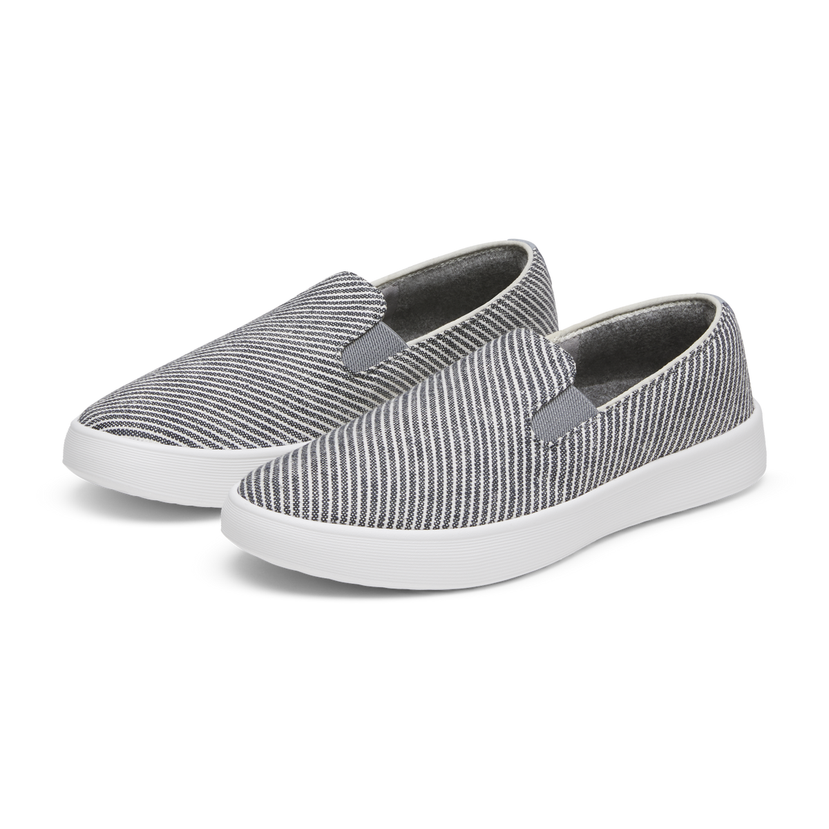 Women's Canvas Cruiser Slip On - Deep Navy Stripes (Blizzard Sole)
