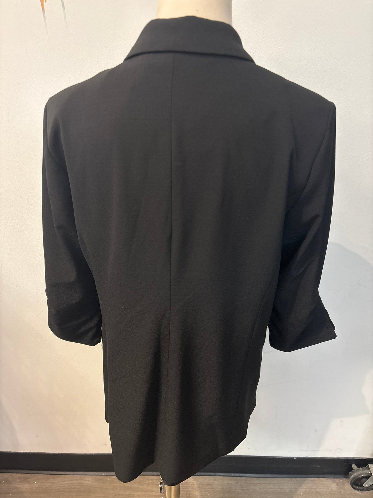 Black Tape Black Blazer 3/4" Sleeve Jacket, L