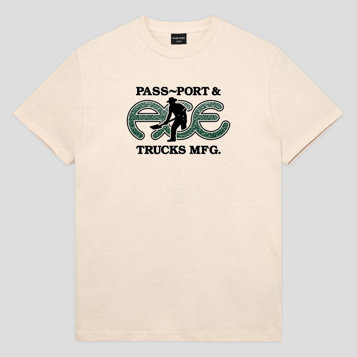 PASSPORT - ACE HAMMERTONE TEE NATURAL