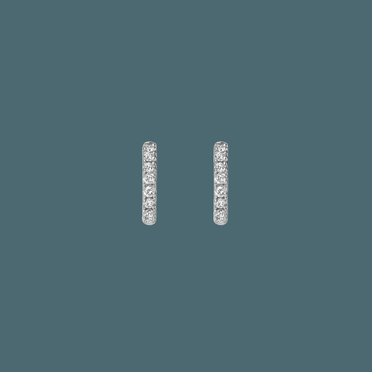 Diamond Huggie Earrings