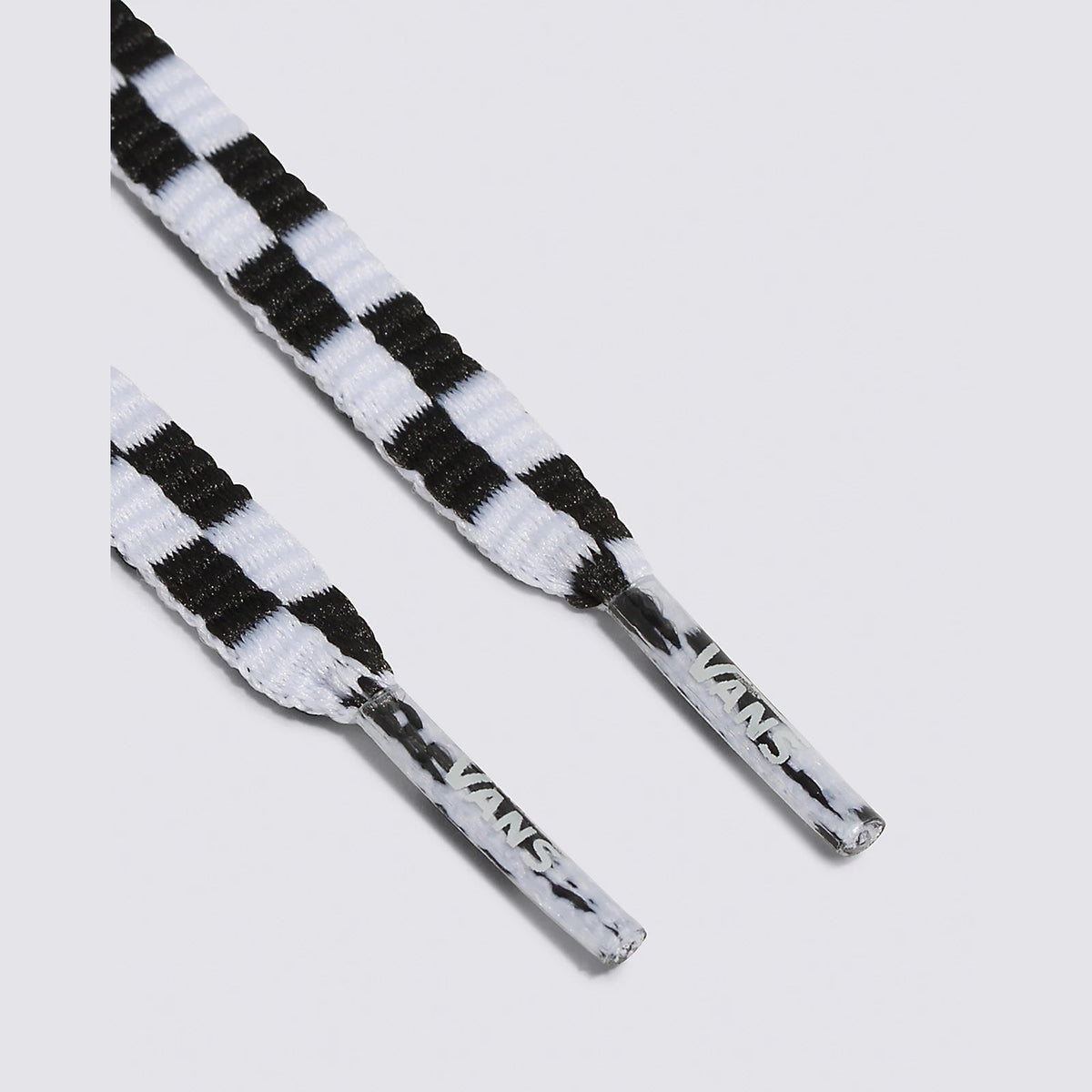 Vans Flat Checkerboard Laces (White/Black)