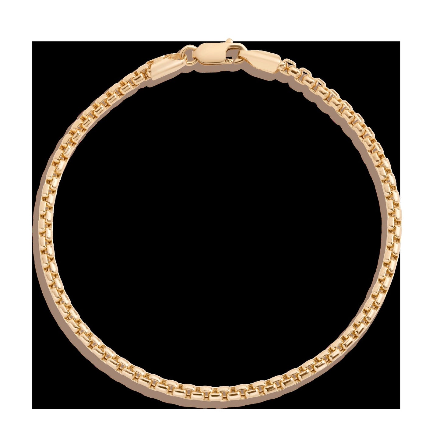 Round Box Chain Bracelet