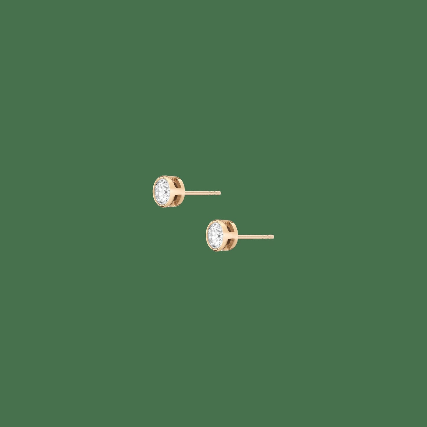 XXL Lab Grown Diamond Bezel Studs