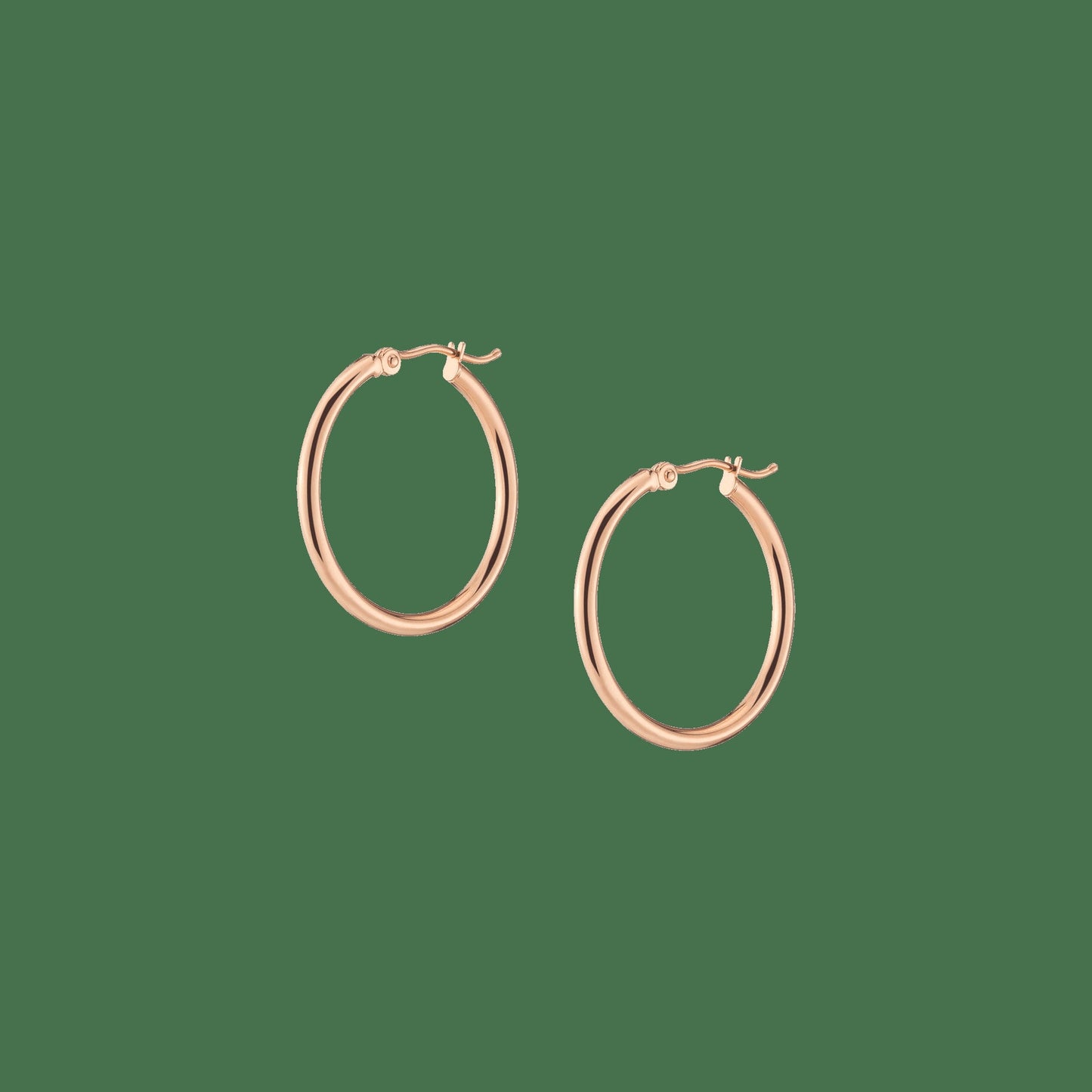 Gold Hoop Earrings - 2mm