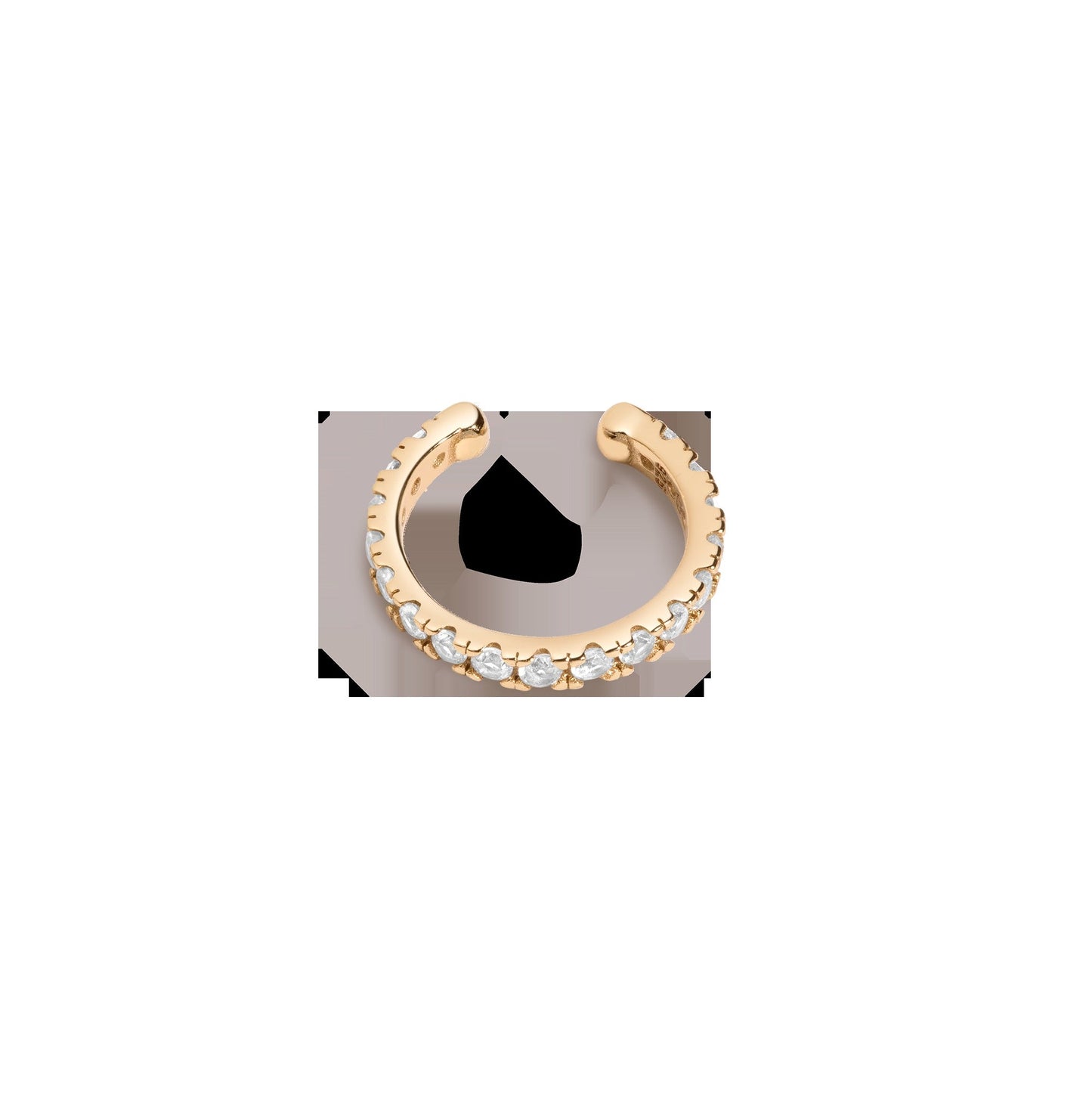 Lab Grown White Sapphire Ear Cuff