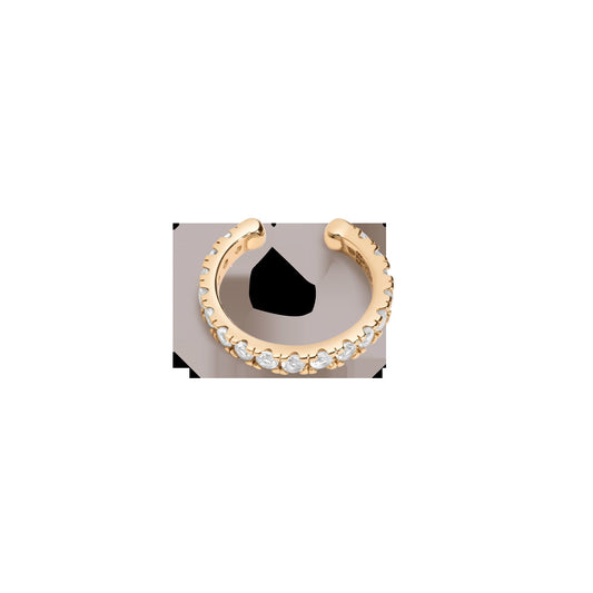 Lab Grown White Sapphire Ear Cuff