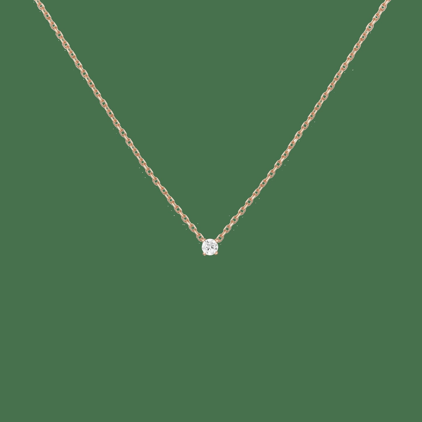 Lab Grown Diamond Solitaire Necklace
