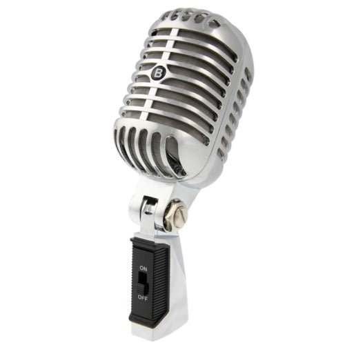 Professional Wired Classical Dynamic Microphone, Length: 18cm (Silver) Lead Time: 2~5 Days.