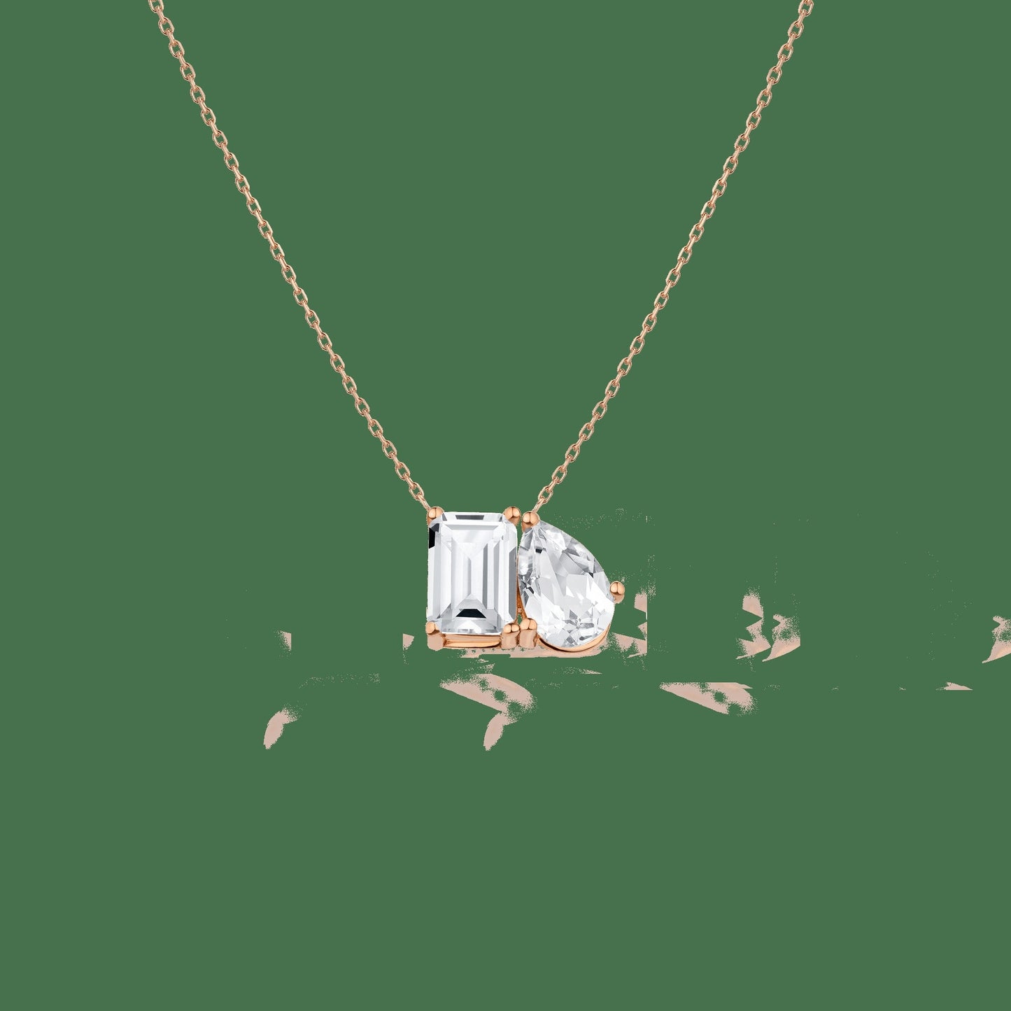 Toi et Moi Gemstone Classic Necklace