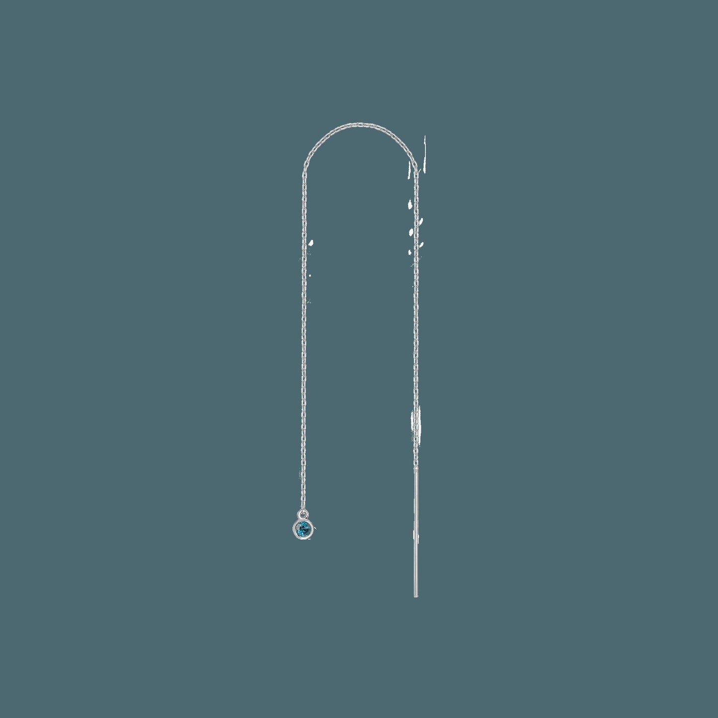 Birthstone Ear Chain Threader