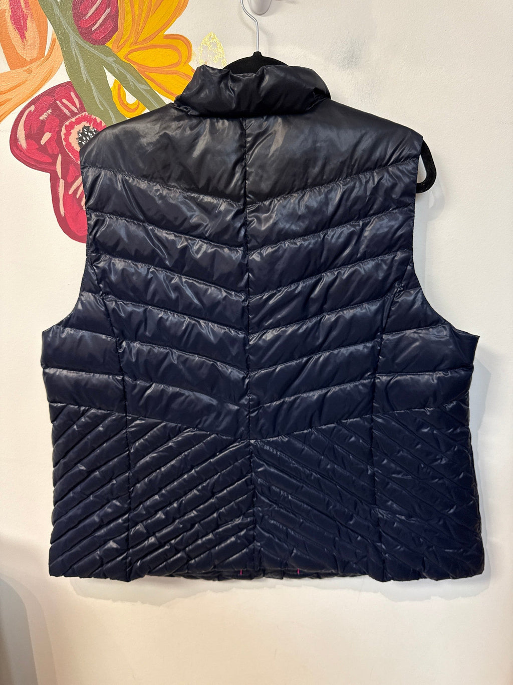 Talbots Blue Down Filled Vest, 2X
