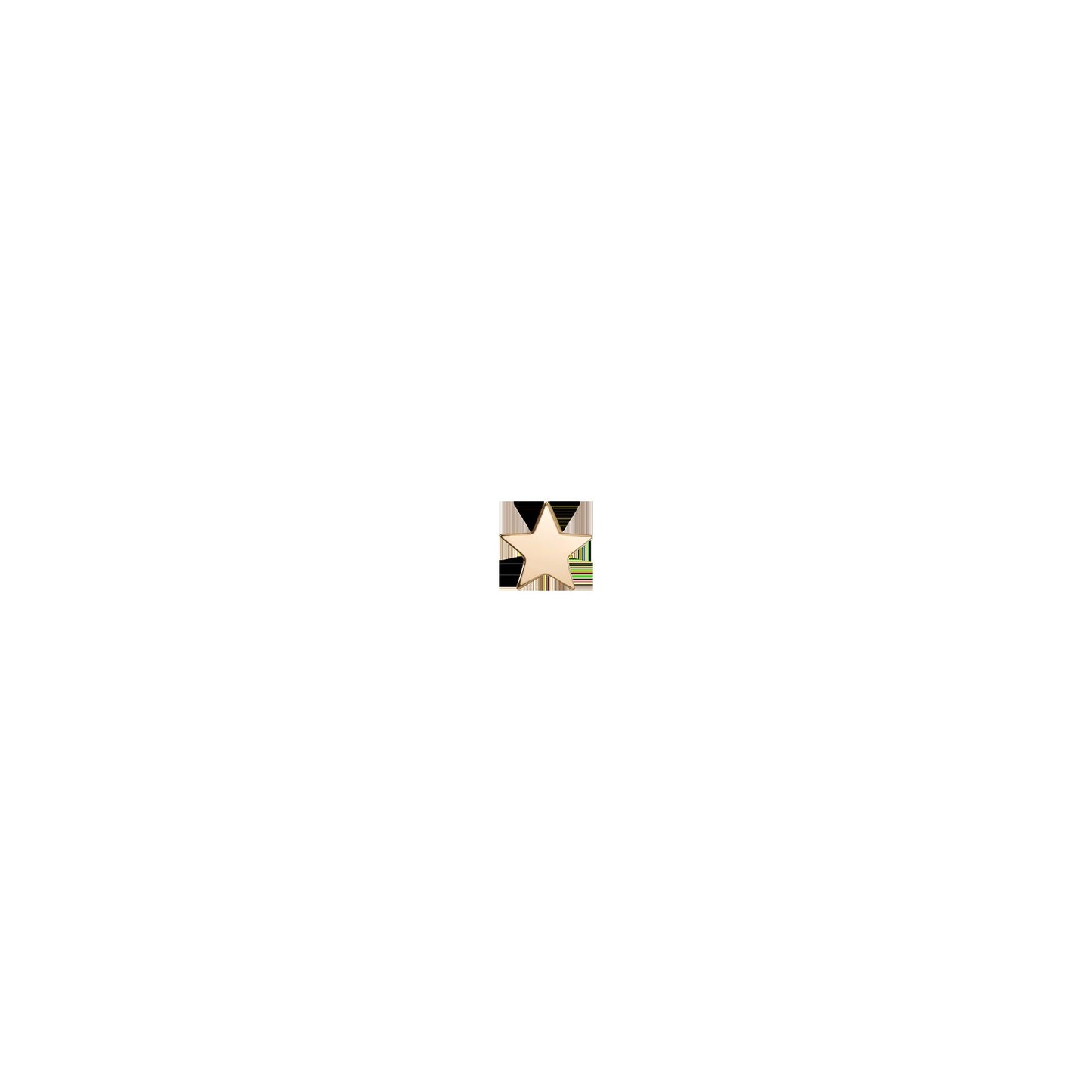 Gold Nova Star Stud Earrings