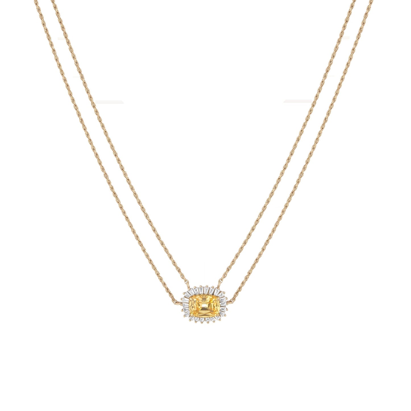 Lab Grown Yellow Canary Alexandra Necklace