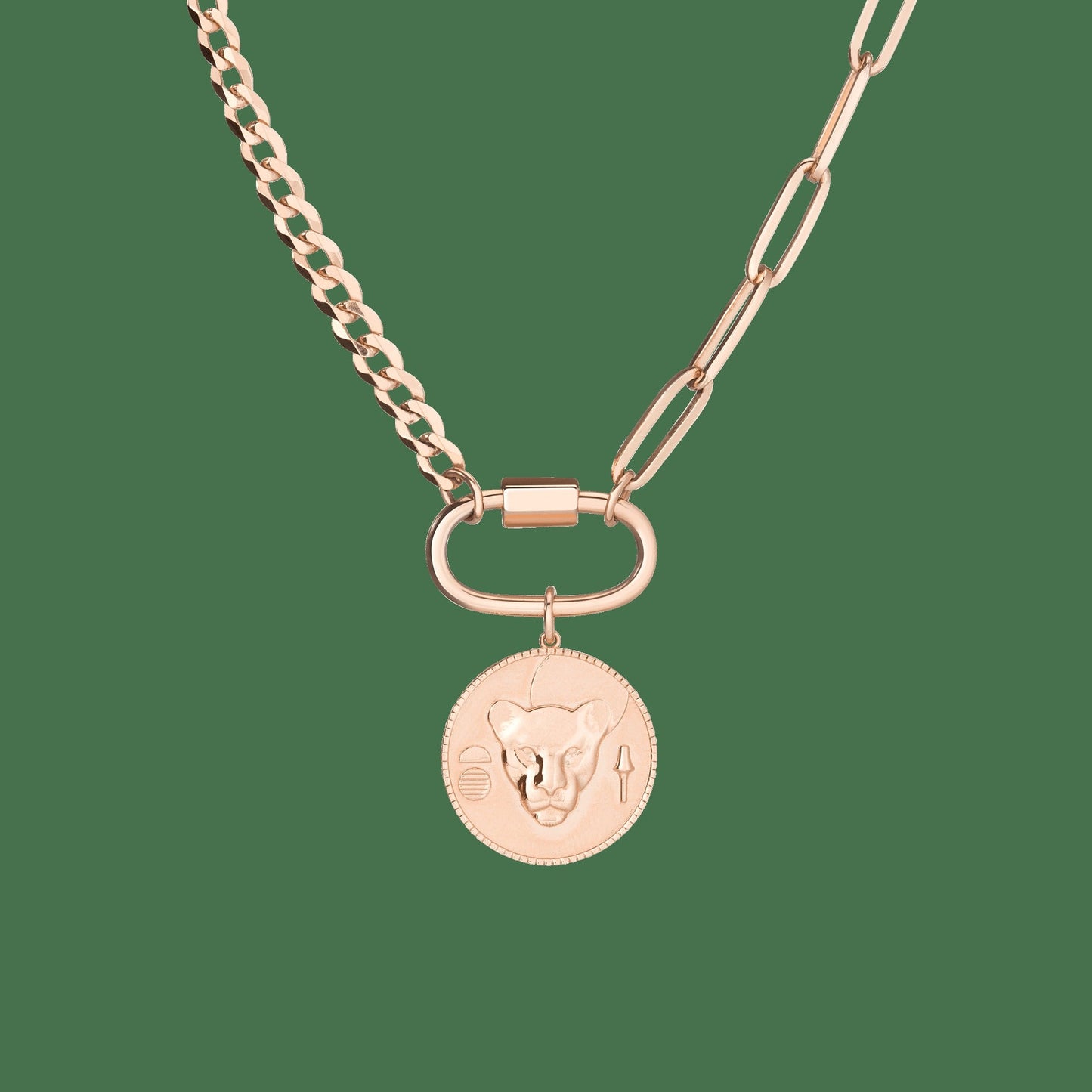 AURATE X KERRY: Lioness Pendant Necklace