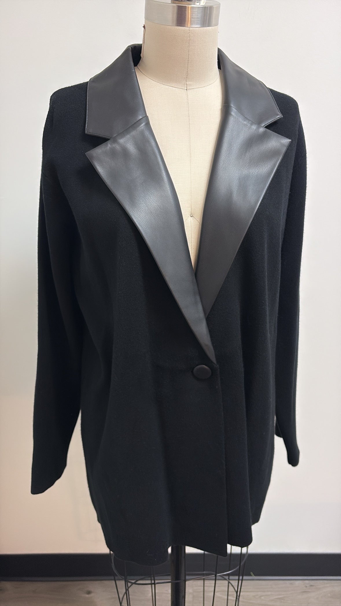 New Sioni Black Blazer Jacket, XL