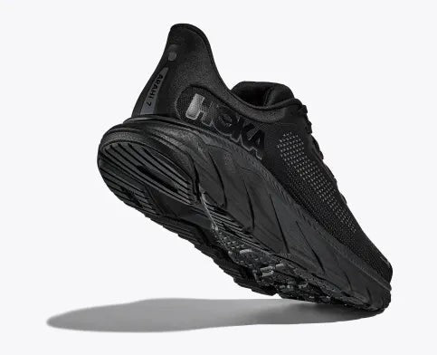 HOKA WOMENS ARAHI 7 WIDE FIT BLACK/BLACK
