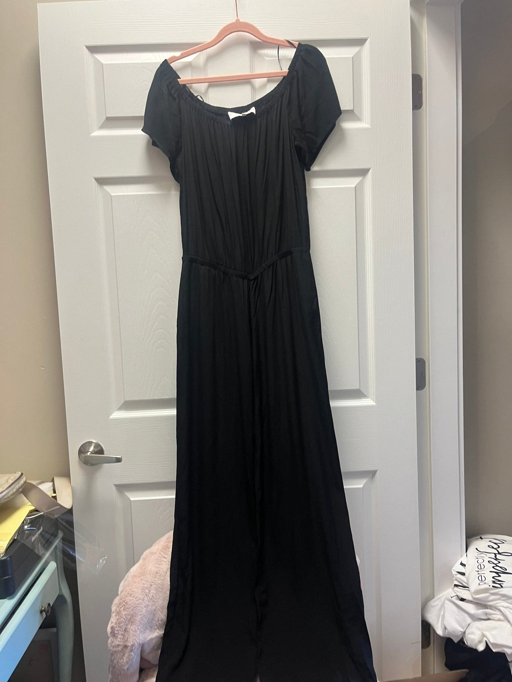 Charles Henry Black Jumpsuit Sz M