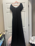 Charles Henry Black Jumpsuit Sz M