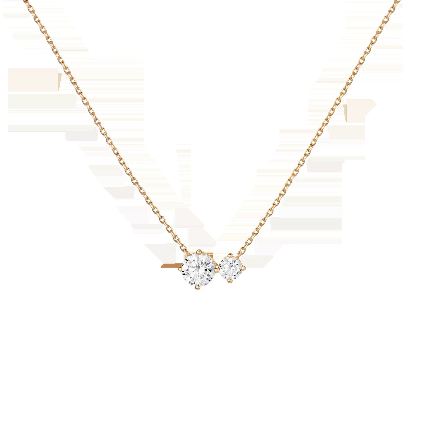 Lab Grown Diamond Duo Necklace