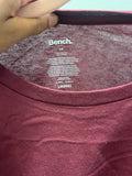 Bench Burgundy Tee Sz S New