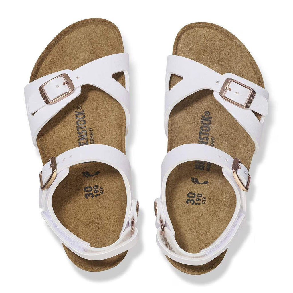Birkenstock Kids Rio AS Birko-Flor - White