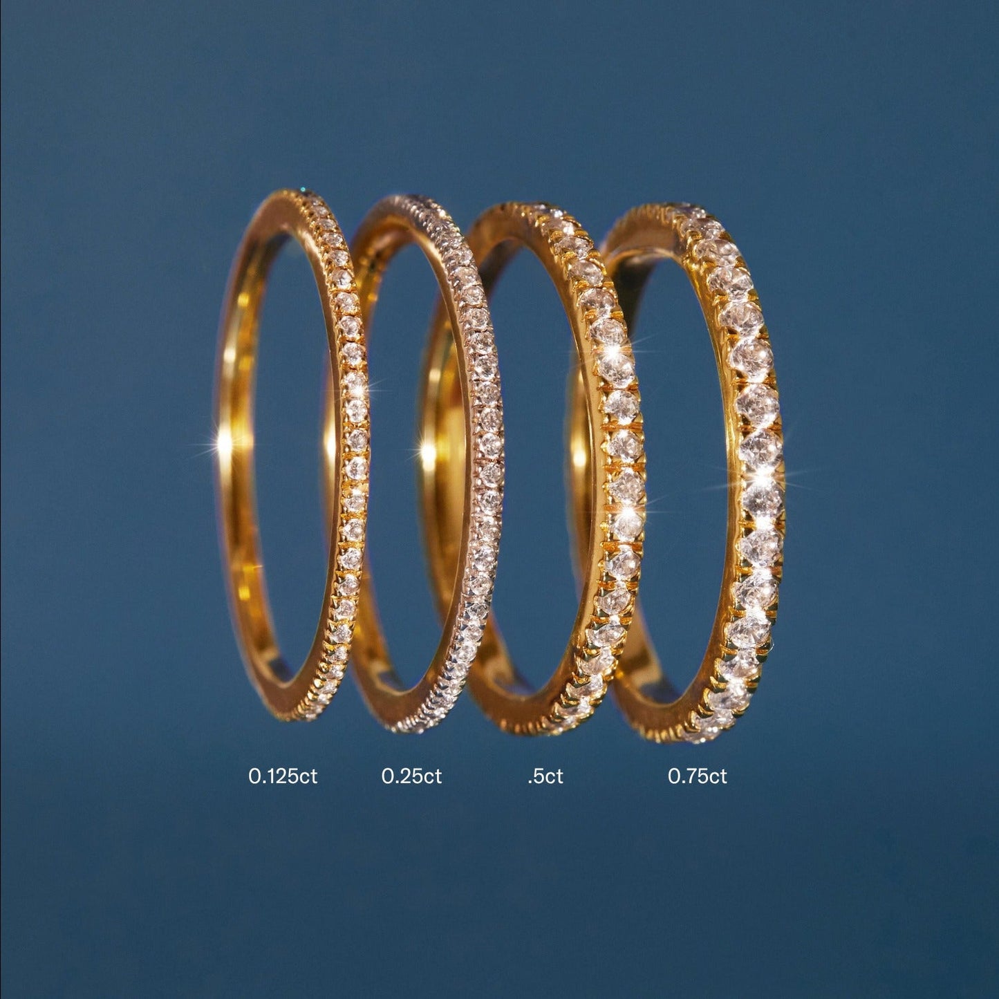 Pavé Lab Grown Diamond Eternity Ring - 0.75ct
