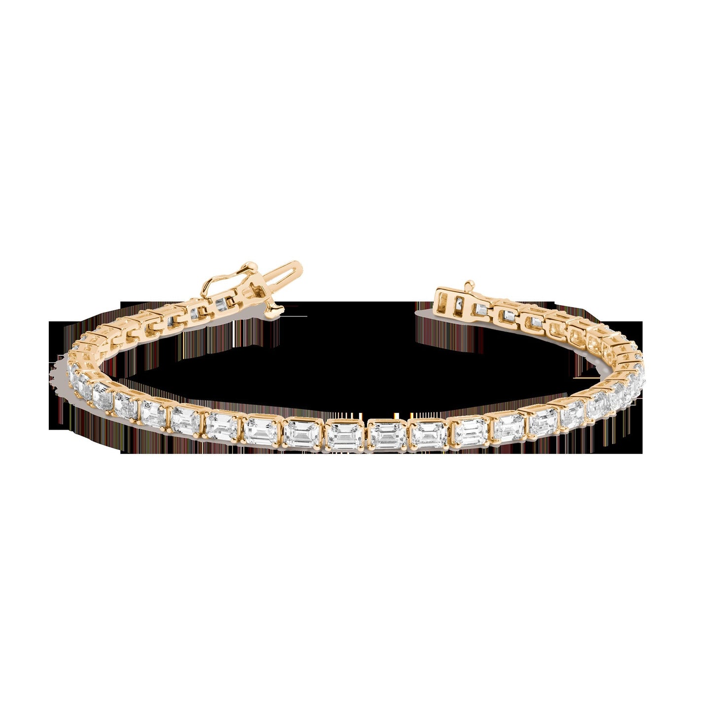 Lab Grown Diamond Emerald Tennis Bracelet