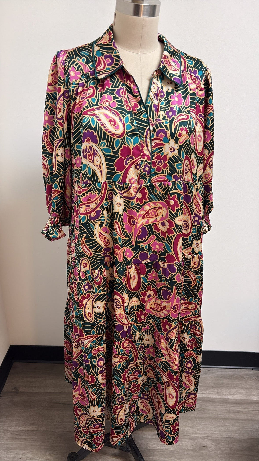 Umgee Green Dress, 1XL