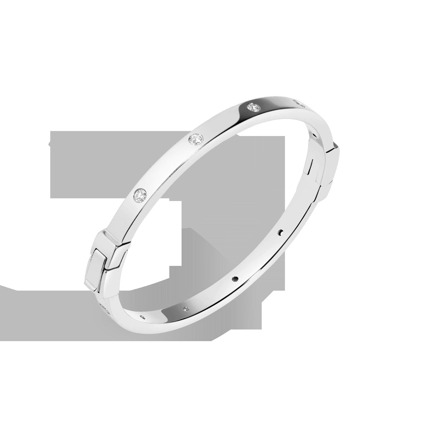 Lab Grown Diamond Station Cuff Bracelet