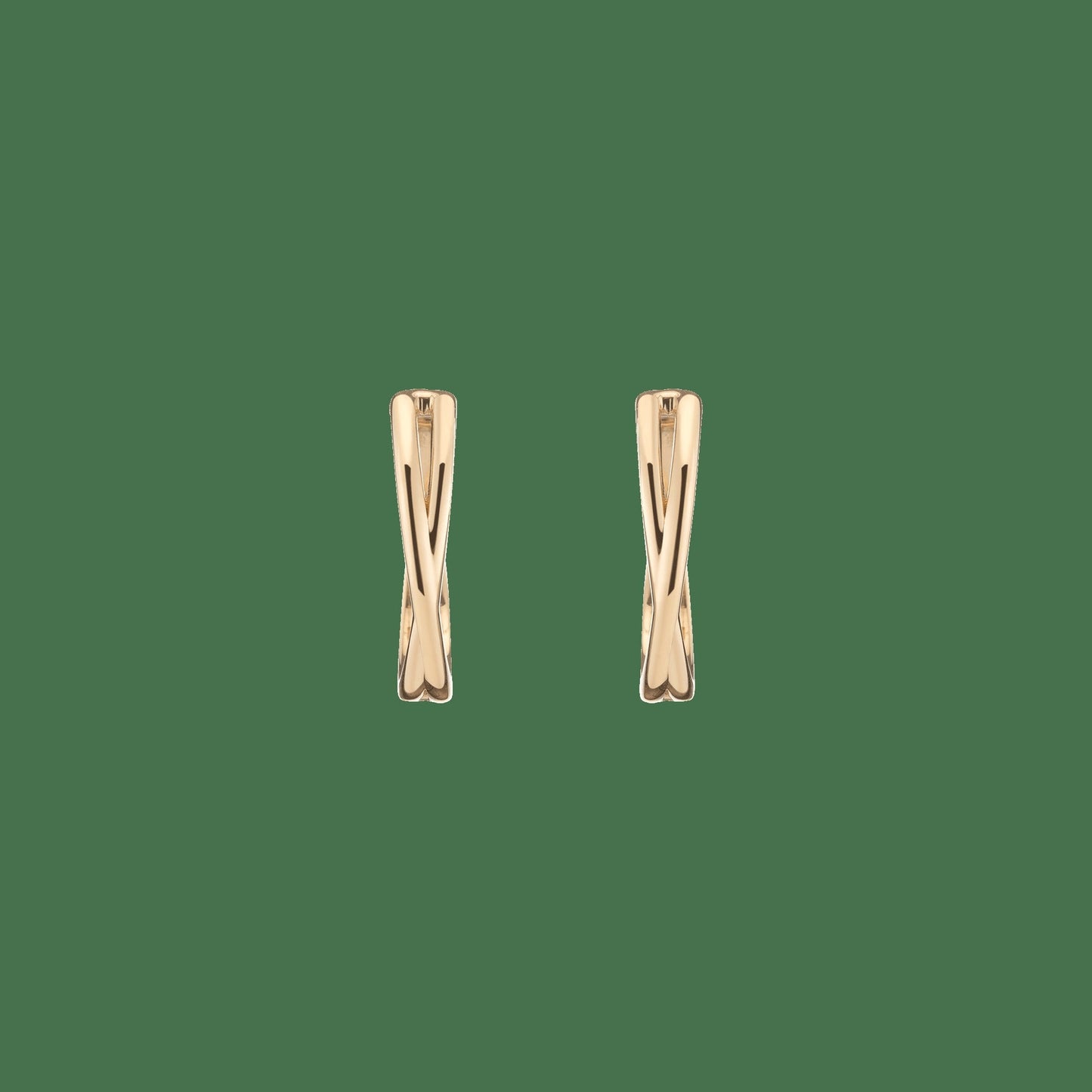 Crossover Hoop Earrings