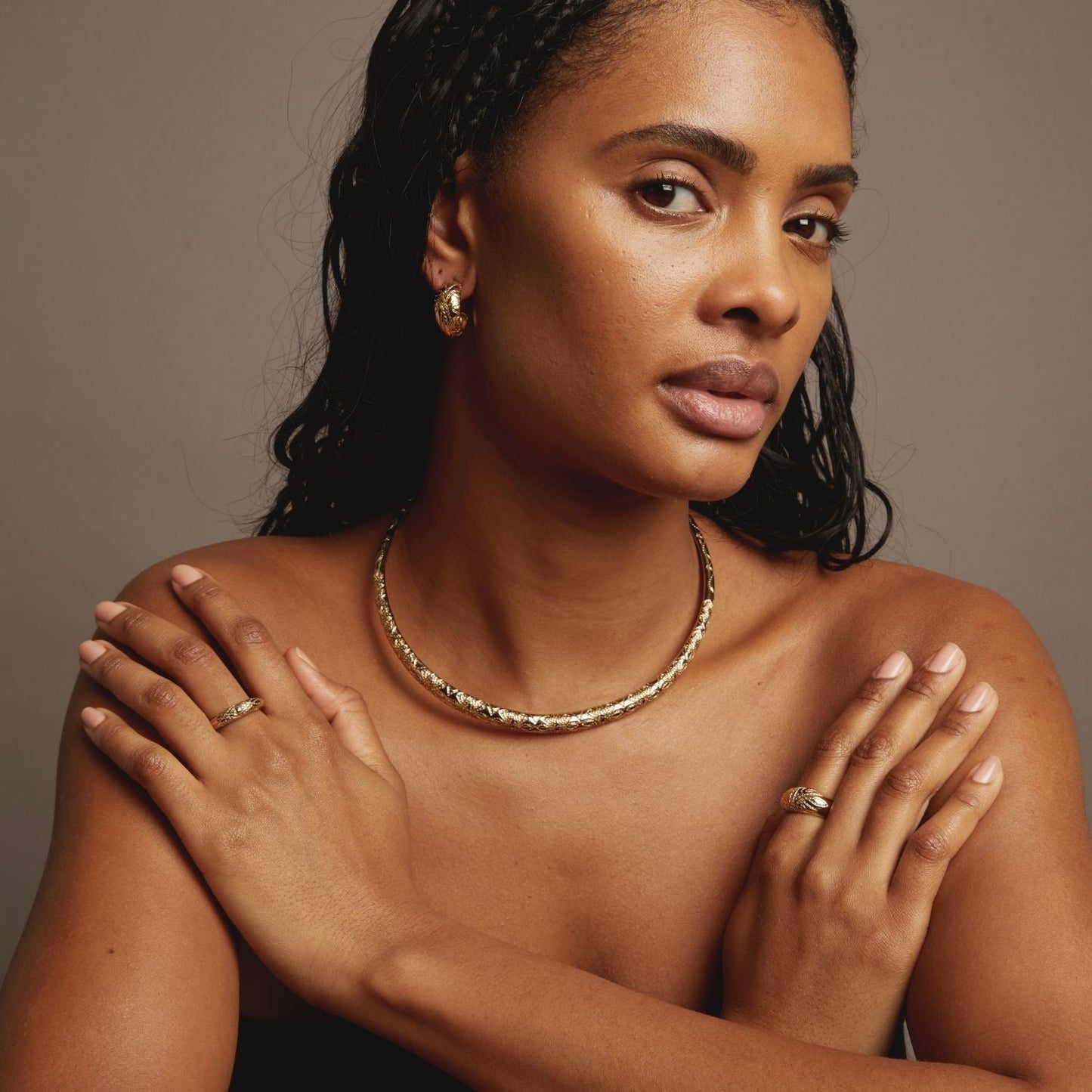 Aurate x Frye: Western Stitch Collar Necklace
