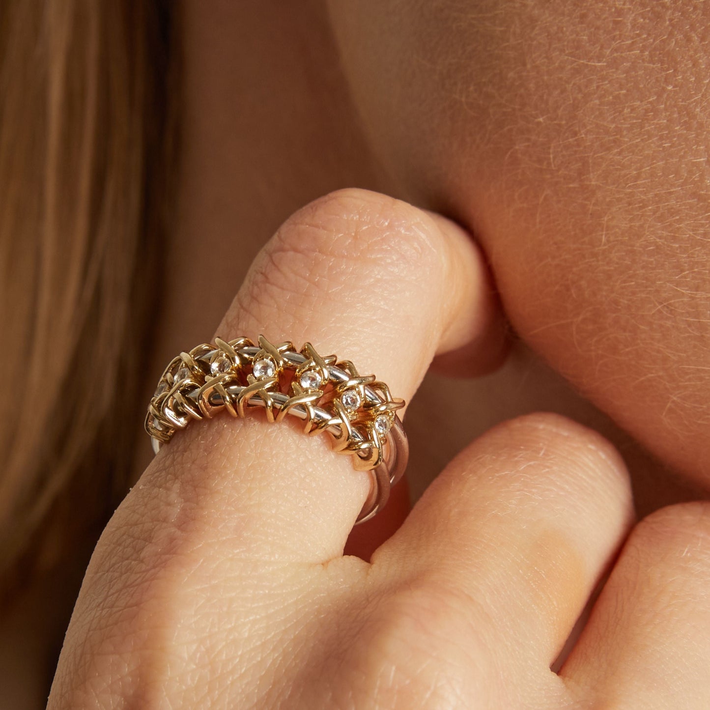 Kinetic Estate Two-Tone Ring