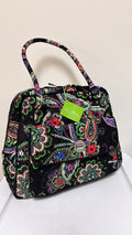 New Vera Bradley Black Turnlock Kiev Paisley Shoulder Bag