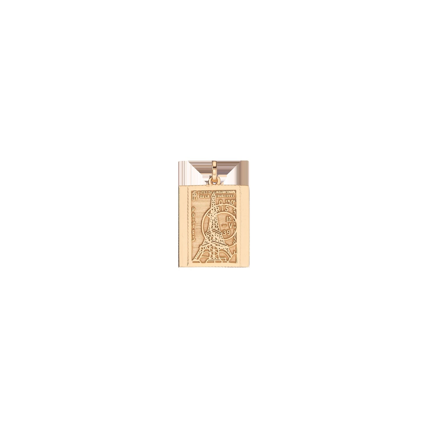 Vintage City Stamp Charm