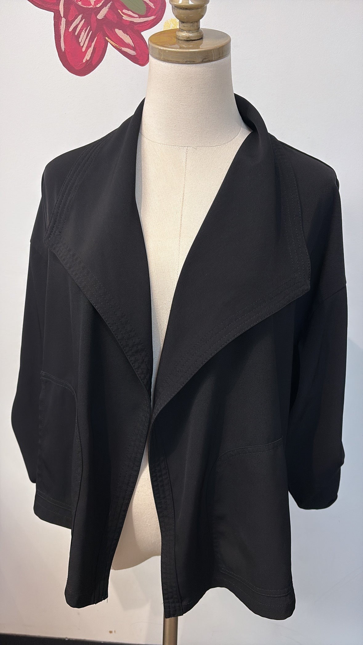 Max Studio Black Jacket, L