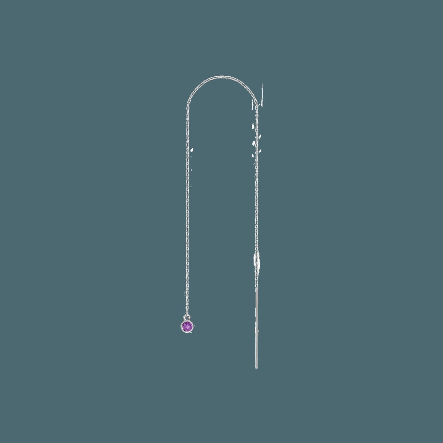 Birthstone Ear Chain Threader