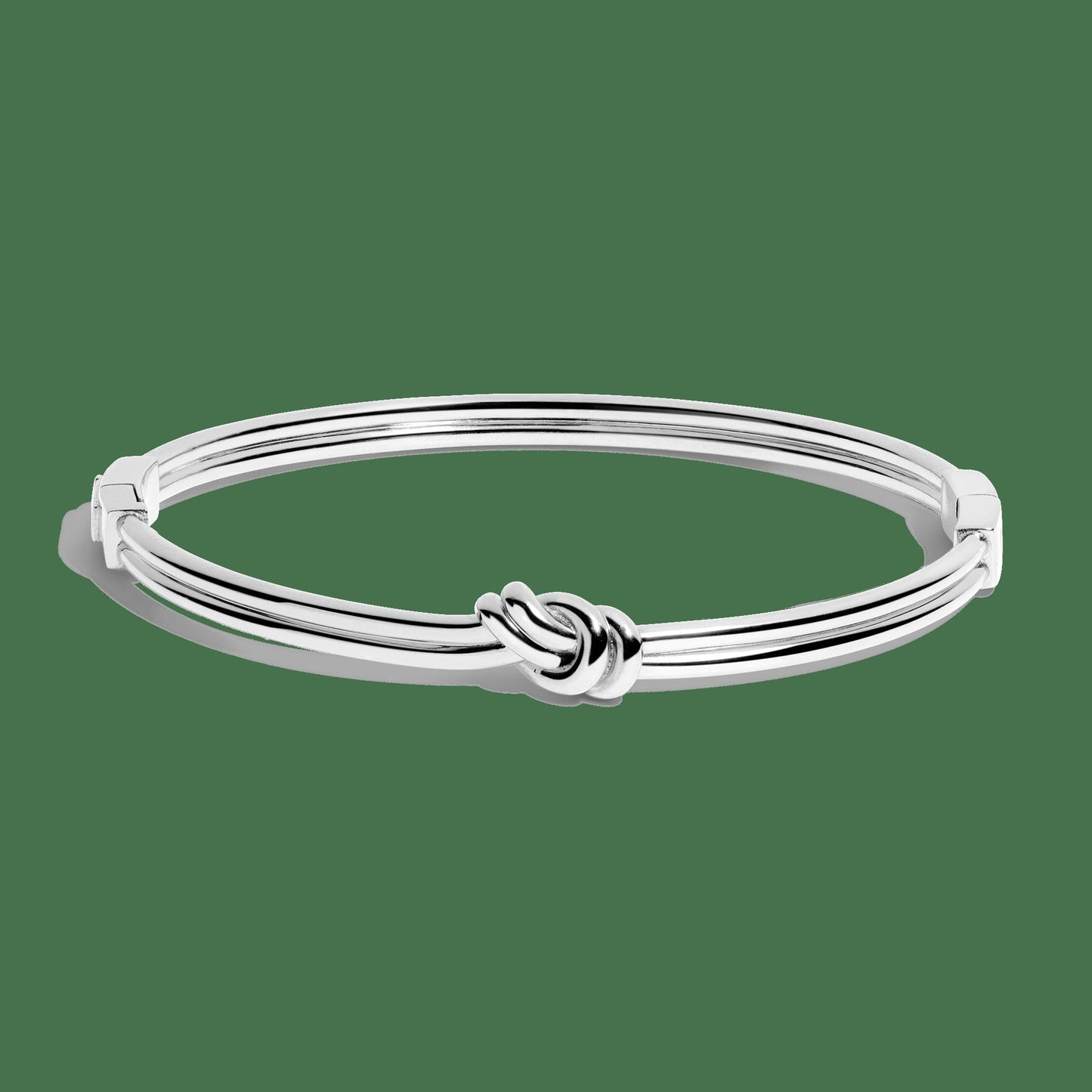 Gold Knot Hinged Bracelet