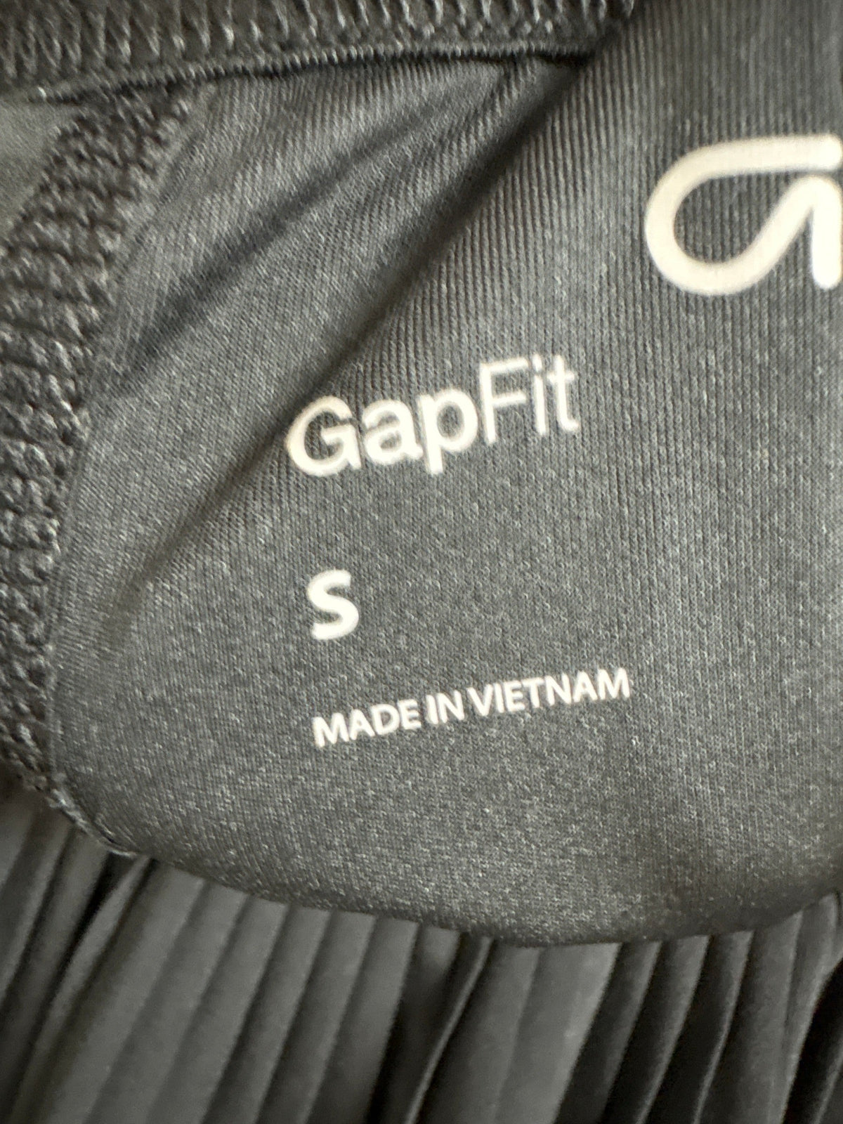 Gap Fit Pleated Black Skort Skirt, S
