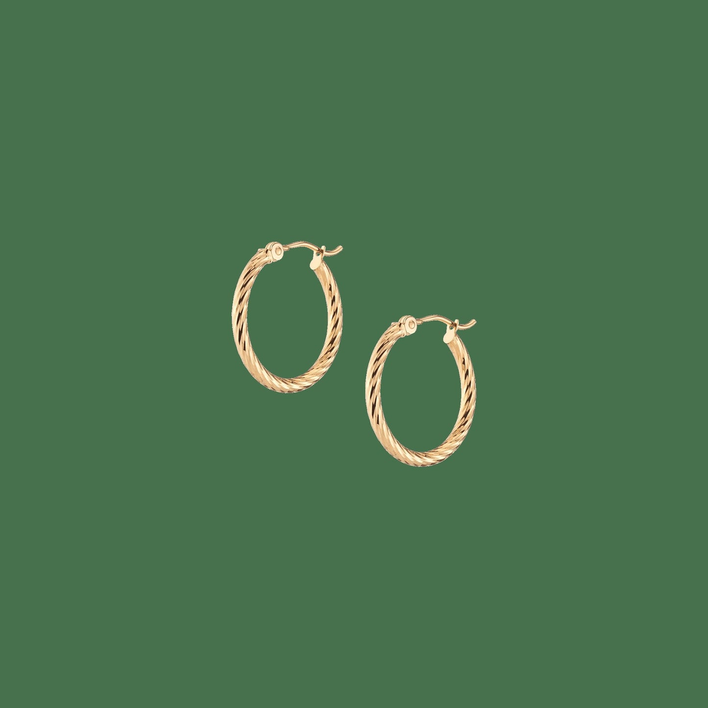 Thin Twisted Hoop Earrings