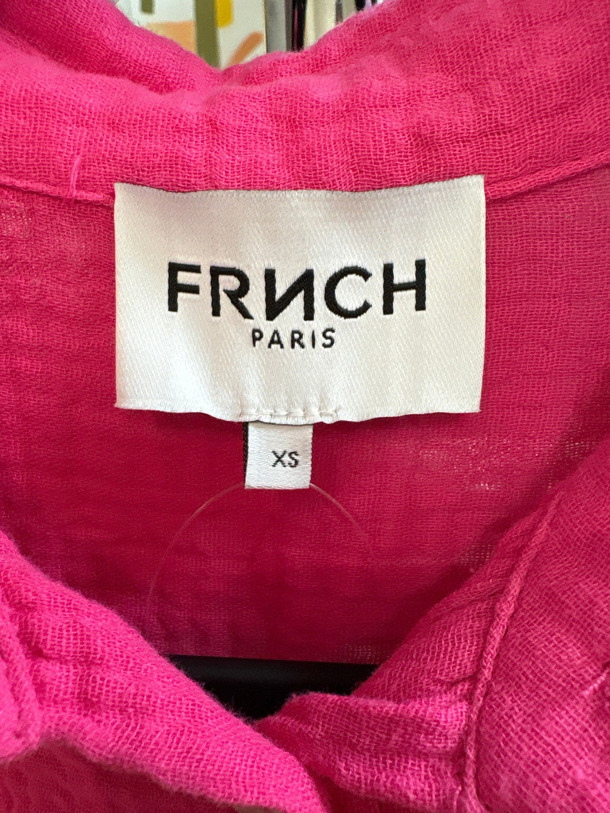 FRNCH Paris Pink Gauze Top, XS