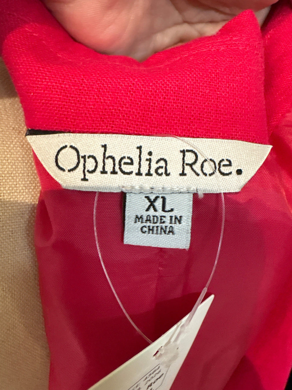 Ophelia Roe Pink Blazer Jacket, XL