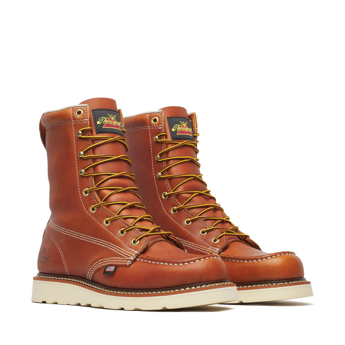 Thorogood American Heritage – 8′′ Tobacco Moc Toe – MAXWear WedgeTM