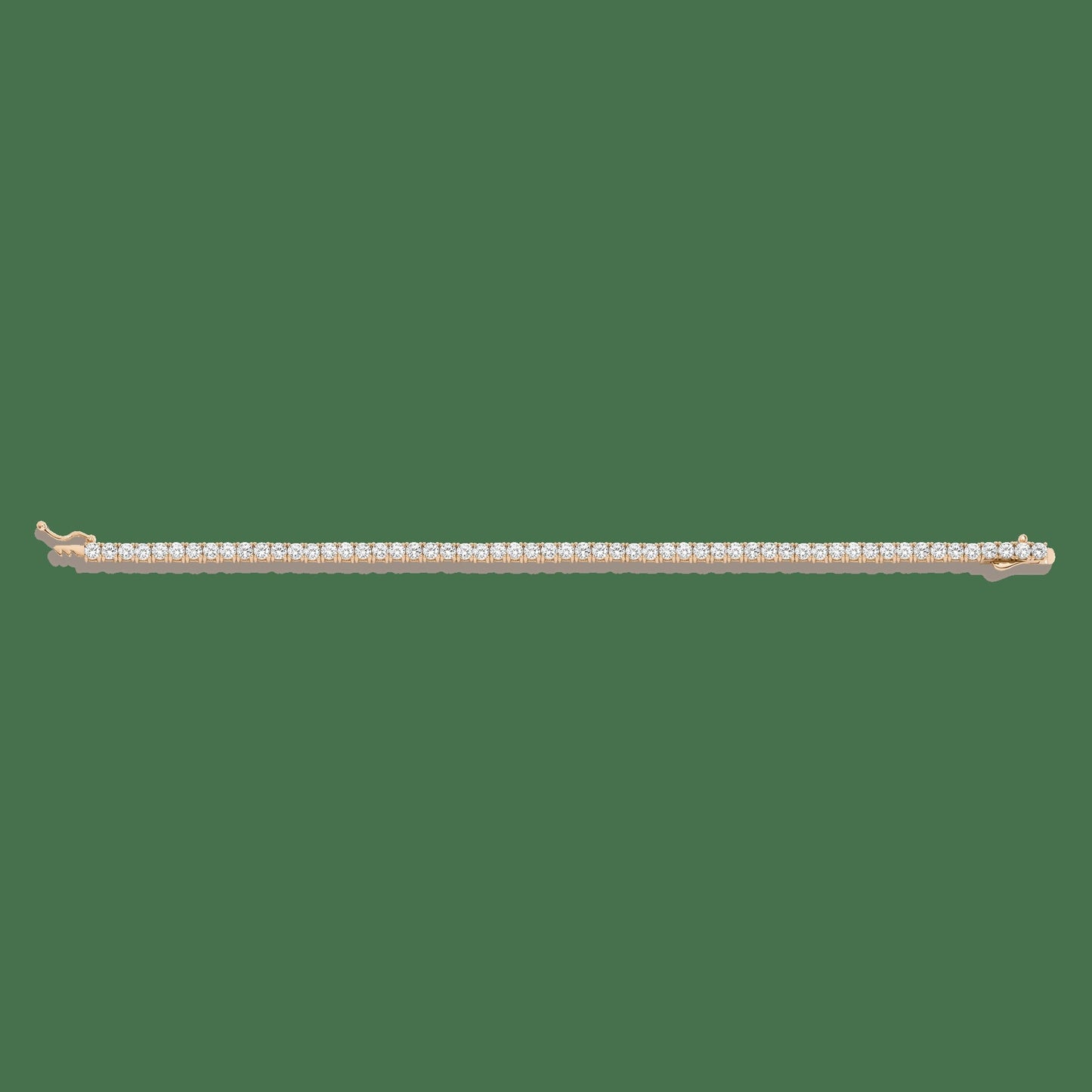 Lab Grown White Sapphire Tennis Bracelet - 6ct